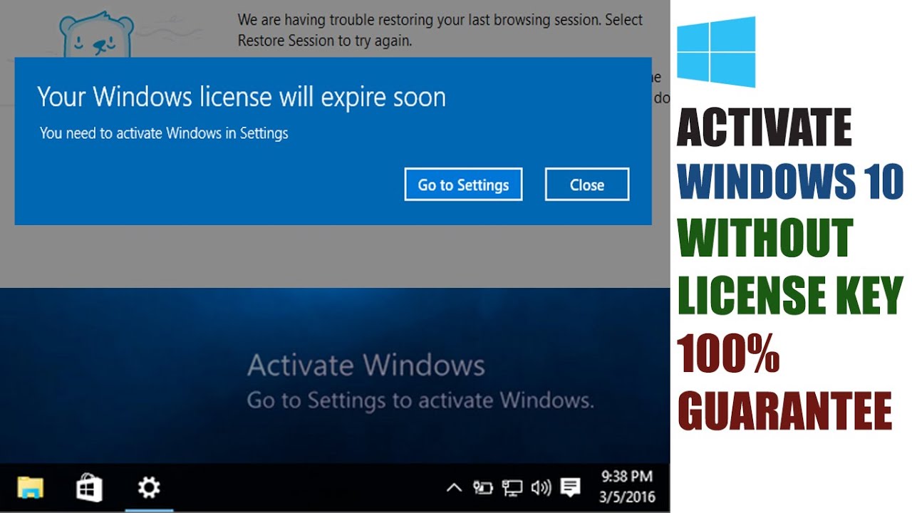 [ ACTIVATE ] WINDOWS 10 without LICENSE KEY for lifetime || DOUBLE Z