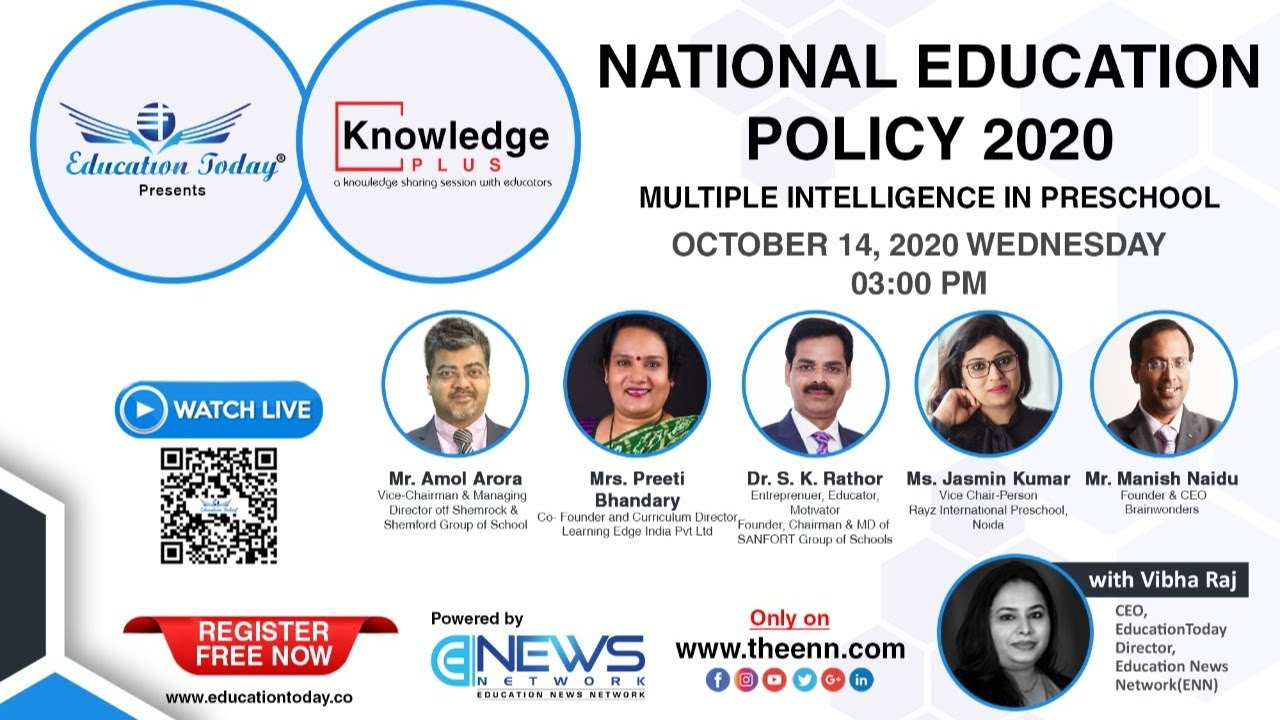Live - National Education Policy 2020 | Education News Network | October 14th