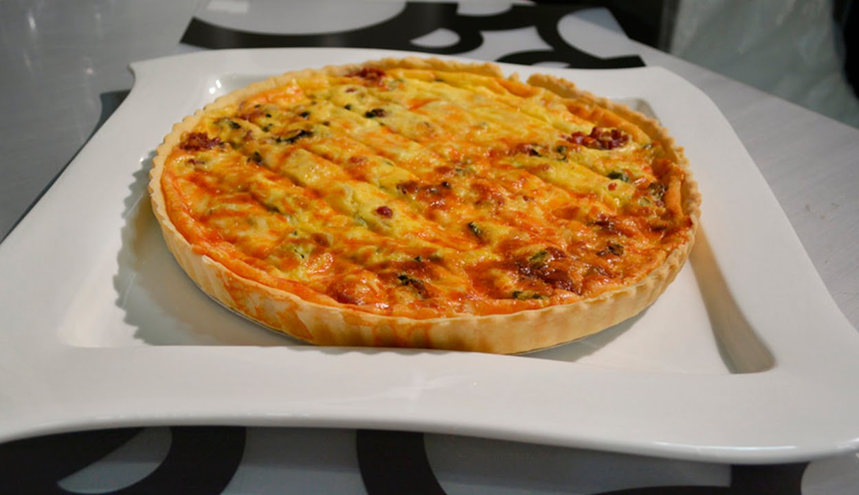 Receta. Quiche de tocino con puerro