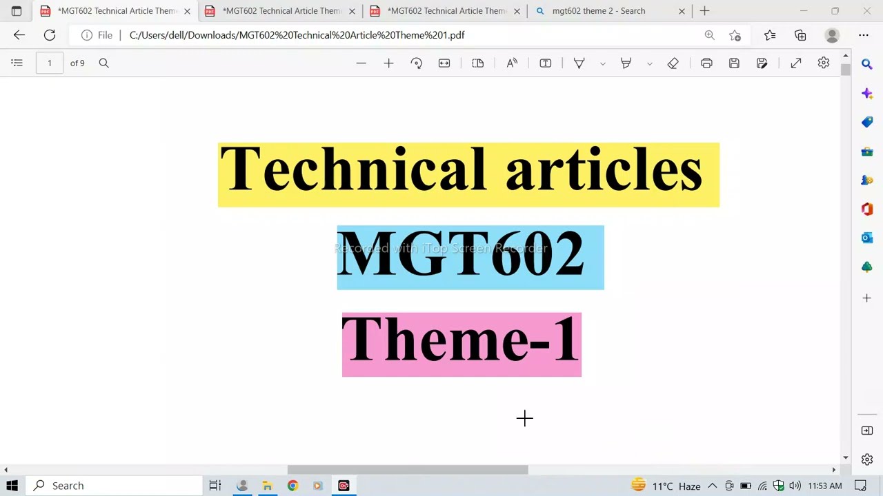 MGT602 midterm preparation 2023||important highlight|| theme 1||