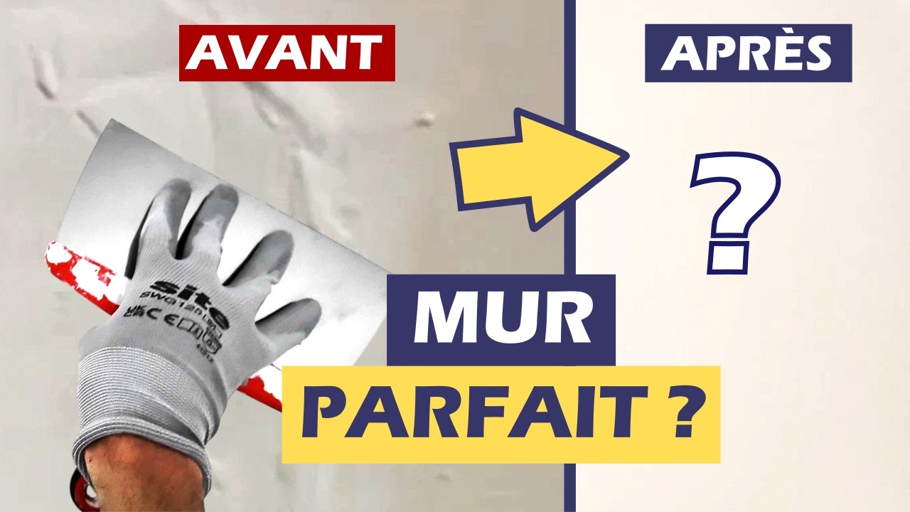 Enduire un mur abîmé avant de peindre - ratissage complet