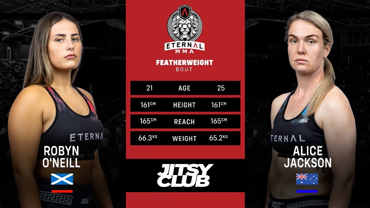ETERNAL 70 - ROBYN O'NEILL VS ALICE JACKSON - WMMA FIGHT VIDEO