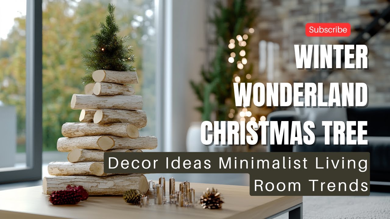 Winter Wonderland Christmas Tree Ideas Minimalist Living Room Trends