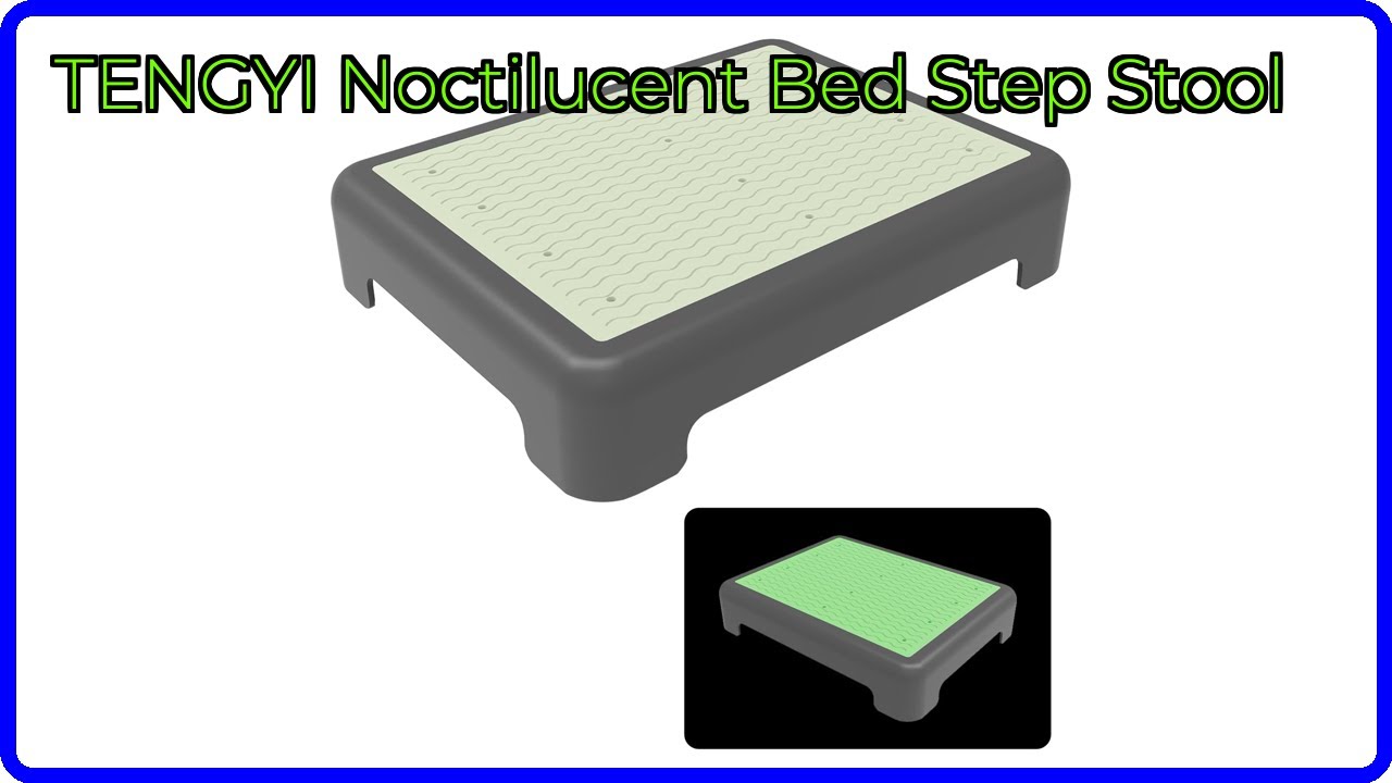 REVIEW (2026): TENGYI Noctilucent Bed Step Stool. ESSENTIAL details.