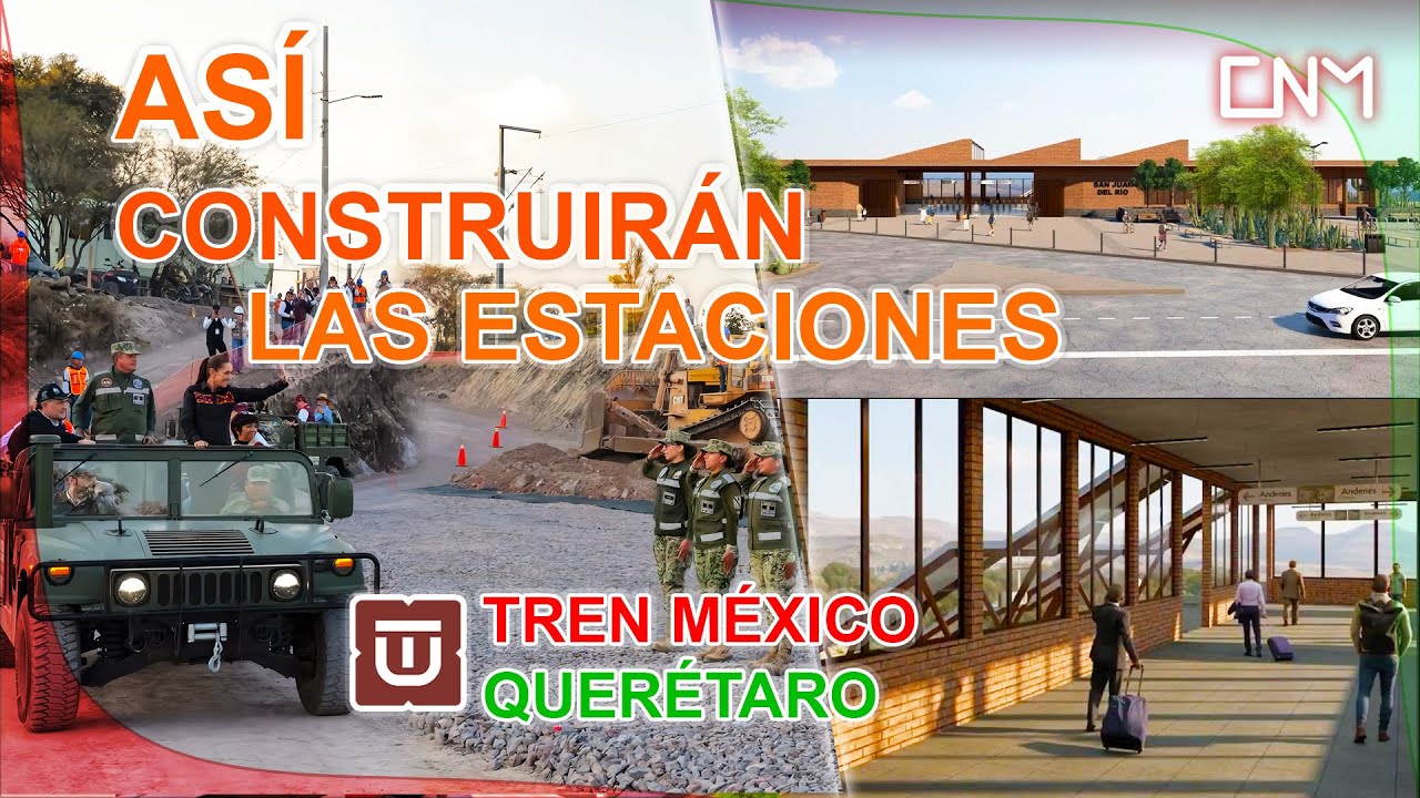 Tren de pasajeros CDMX-Querétaro, estaciones, tiempo de recorrido y frente de obra