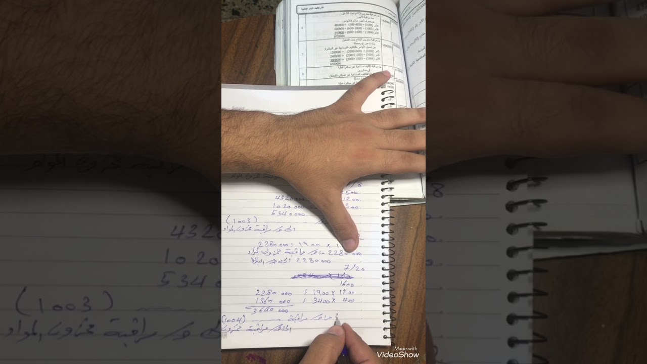 تكاليف نظام الاوامر الانتاجيه طريقة lifo مثال رقم ٥