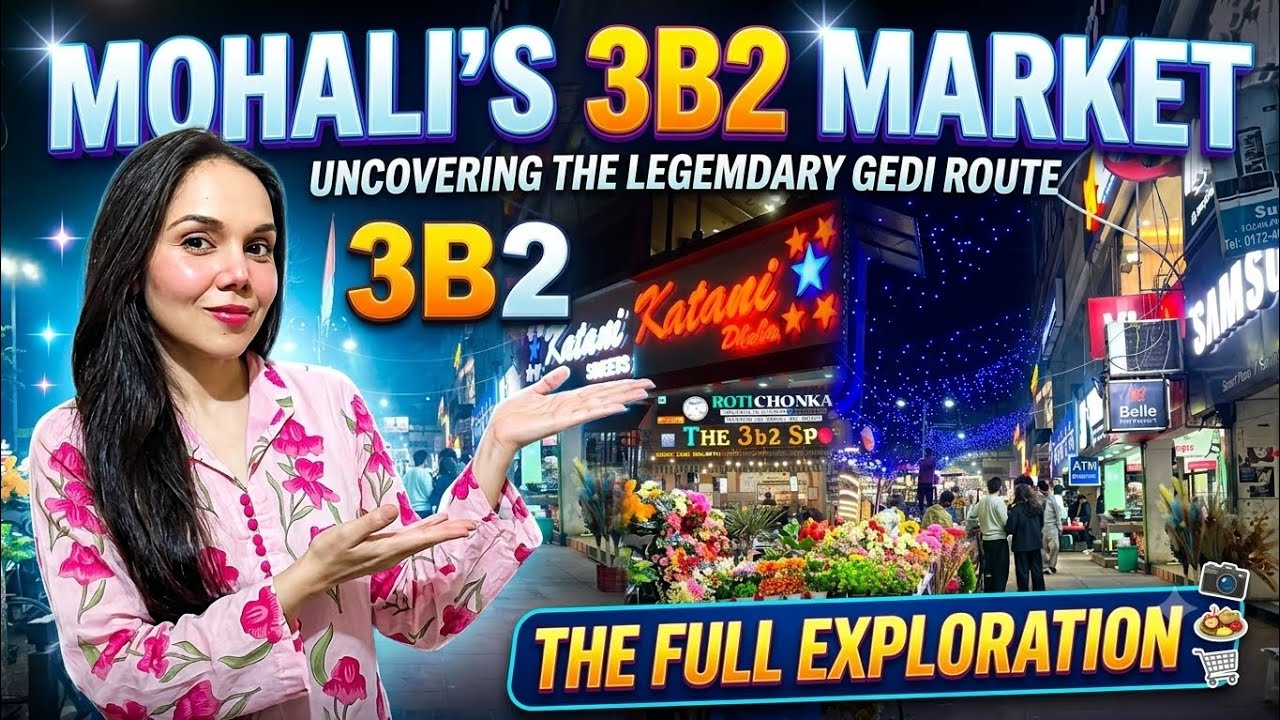 Let's explore the most famous market in mohali #3b2 😀