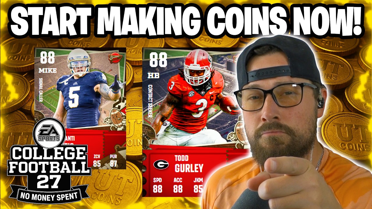 Как БЫСТРО начать зарабатывать монеты в College Football 27 Ultimate Team (Гайд без вложений)