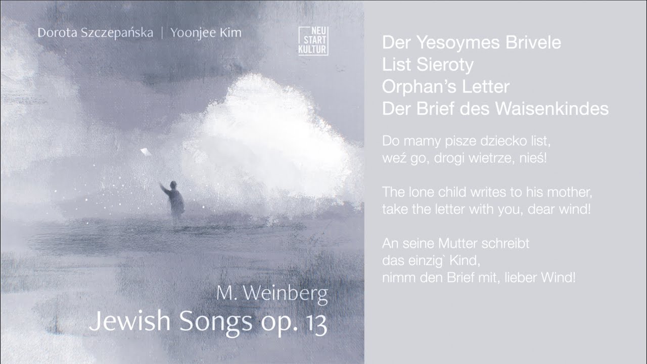 Weinberg, Jewish Songs op.13 / Dorota Szczepańska & Yoonjee Kim #weinberg #artsong #yiddish