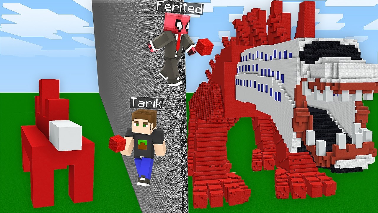 YAPI KAPIŞMALARINDA INFECTED SKY İLE TROLLEDİM - Minecraft