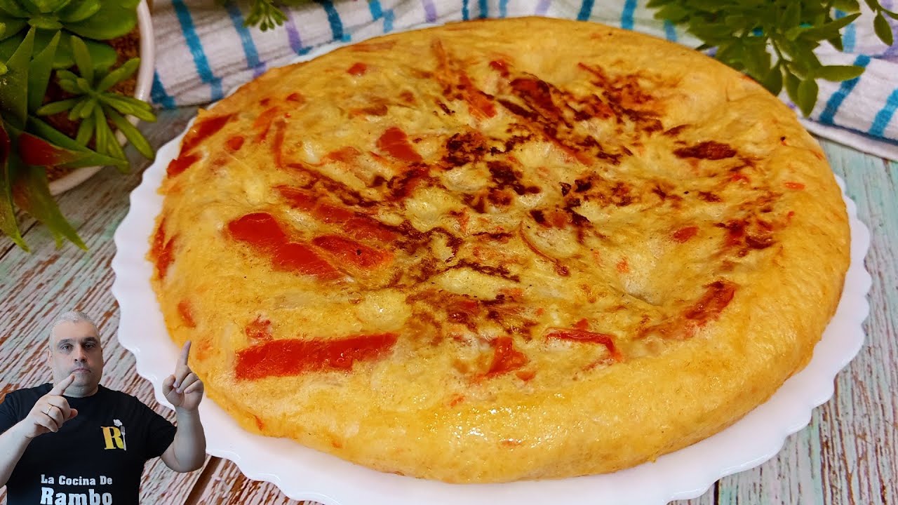 La Mejor Tortilla del MUNDO 🌶️🥚🥚 TORTILLA DE PIMIENTO ROJOS 💥💥 BRUTAL