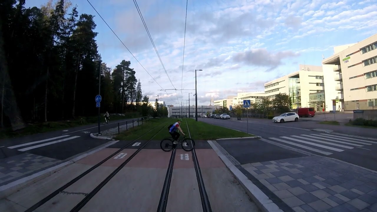 Helsinki/Espoo Pikaraitiolinja/Light rail line 15: Keilaniemi-Itäkeskus-Varikko/Depot.Koeajo/Testrun