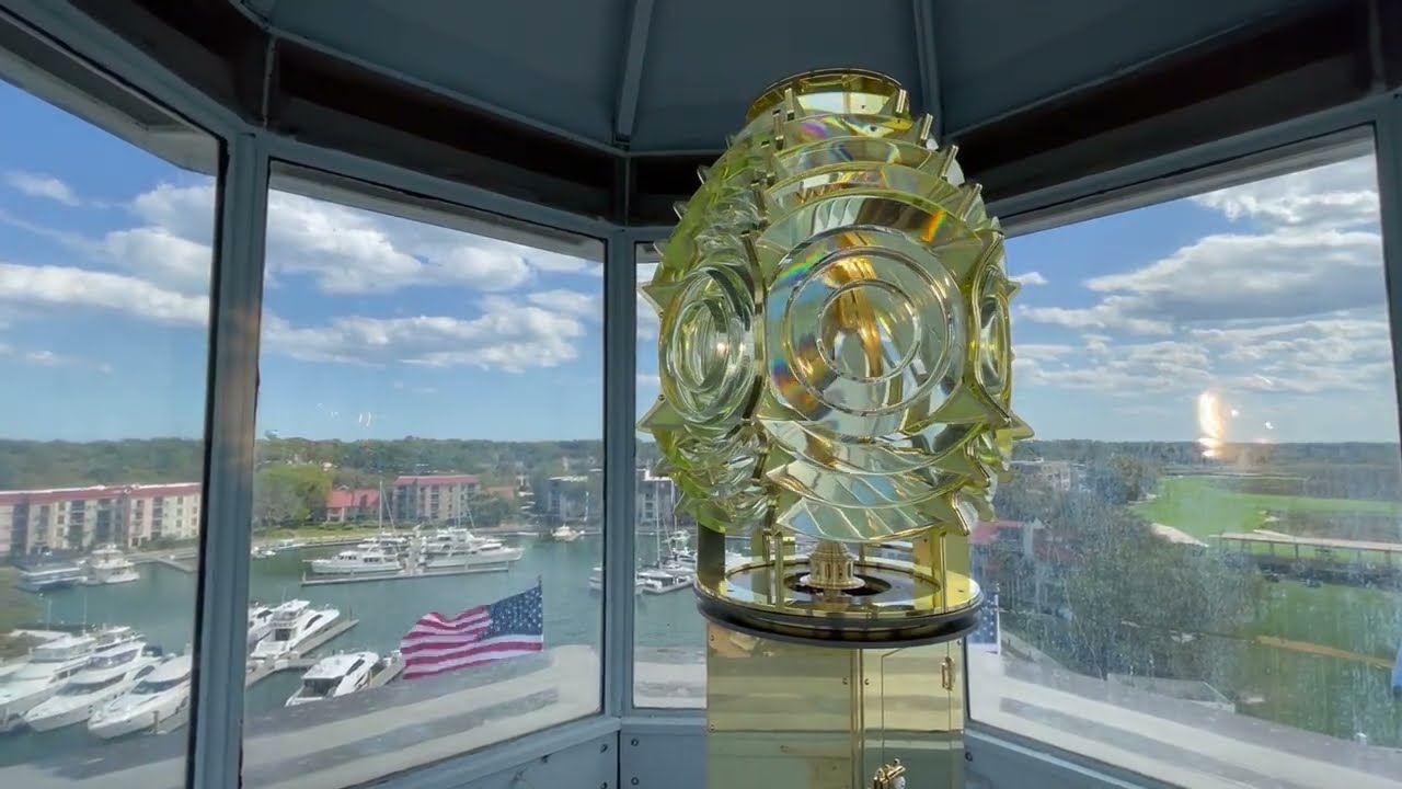 Harbour Town Lighthouse Lens Installation