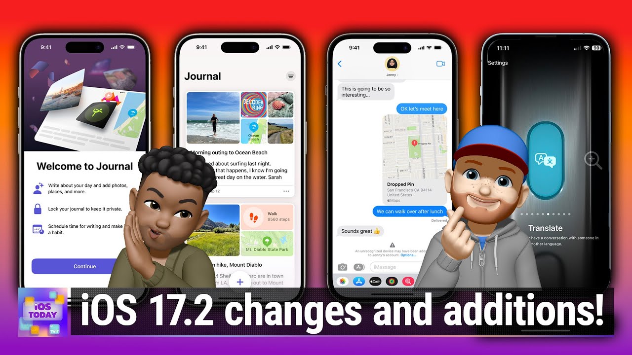 What's New in iOS 17.2 - Journal App, iMessage Contact Key Verification, Qi2 Charging