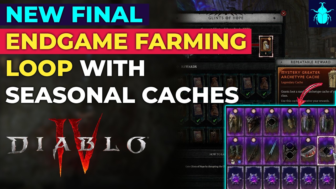 Diablo 4: НОВЫЙ финальный эндгейм-цикл фарма с сезонными тайниками! (Хотфикс 14-го сезона)