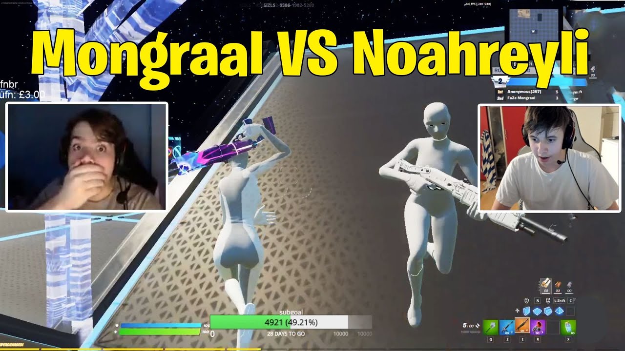 FaZe Mongraal против Ноахрейли 1 на 1 Buildfights