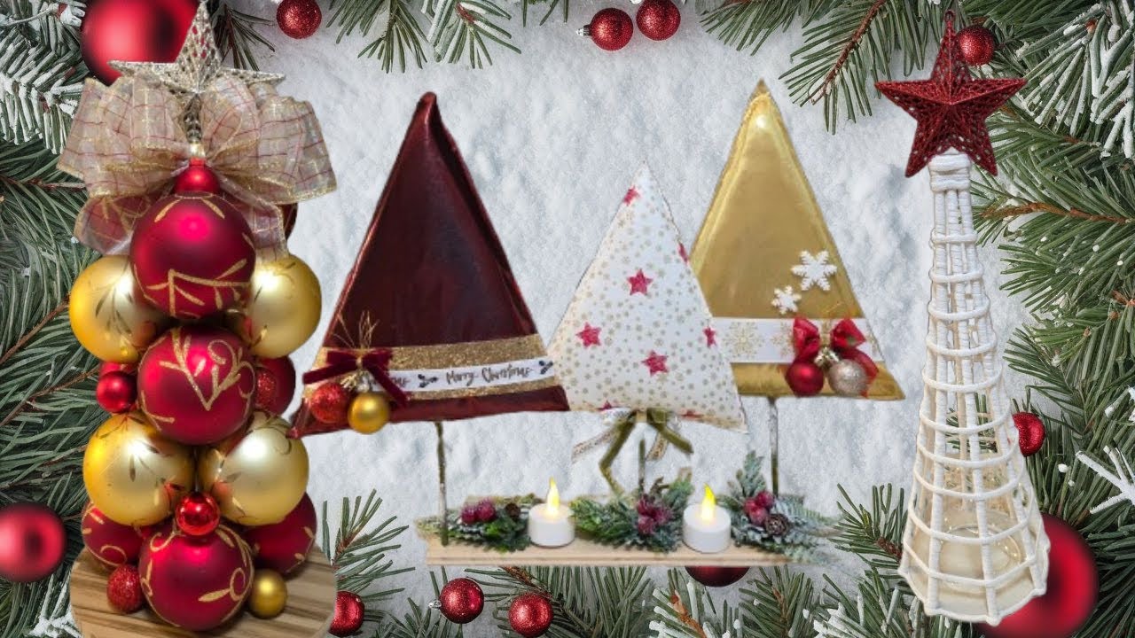 Tres Ideas de Árboles Navideños🎄🎄🎄 paso a paso