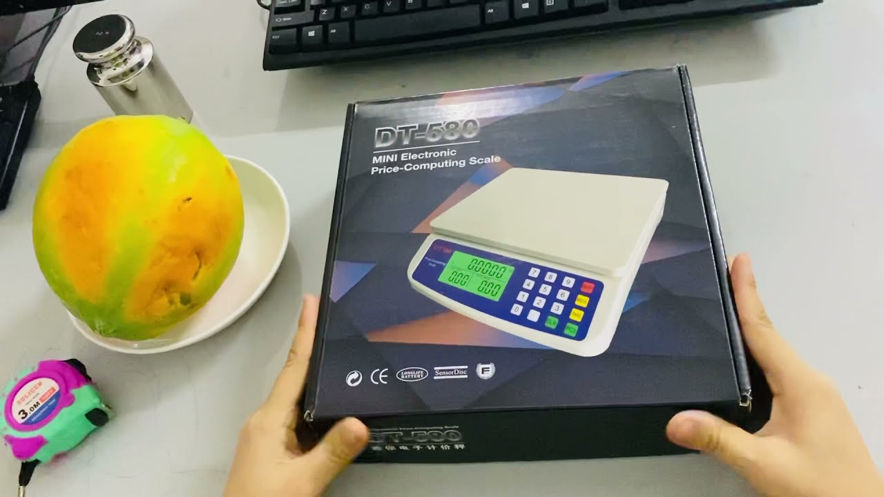 Hướng dẫn sử dụng cân điện tử tính giá DT580 3kg 6kg 15kg 30kg