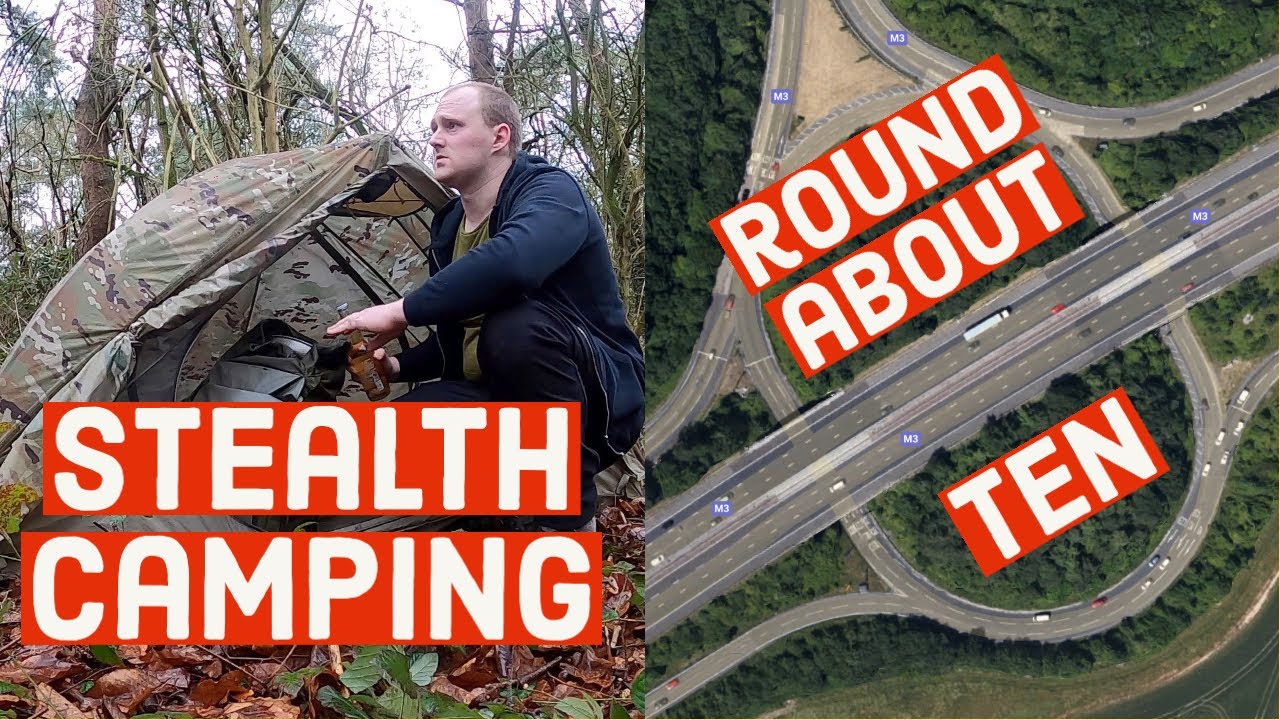 Stealth Camping on a roundabout 10 - Basingstoke