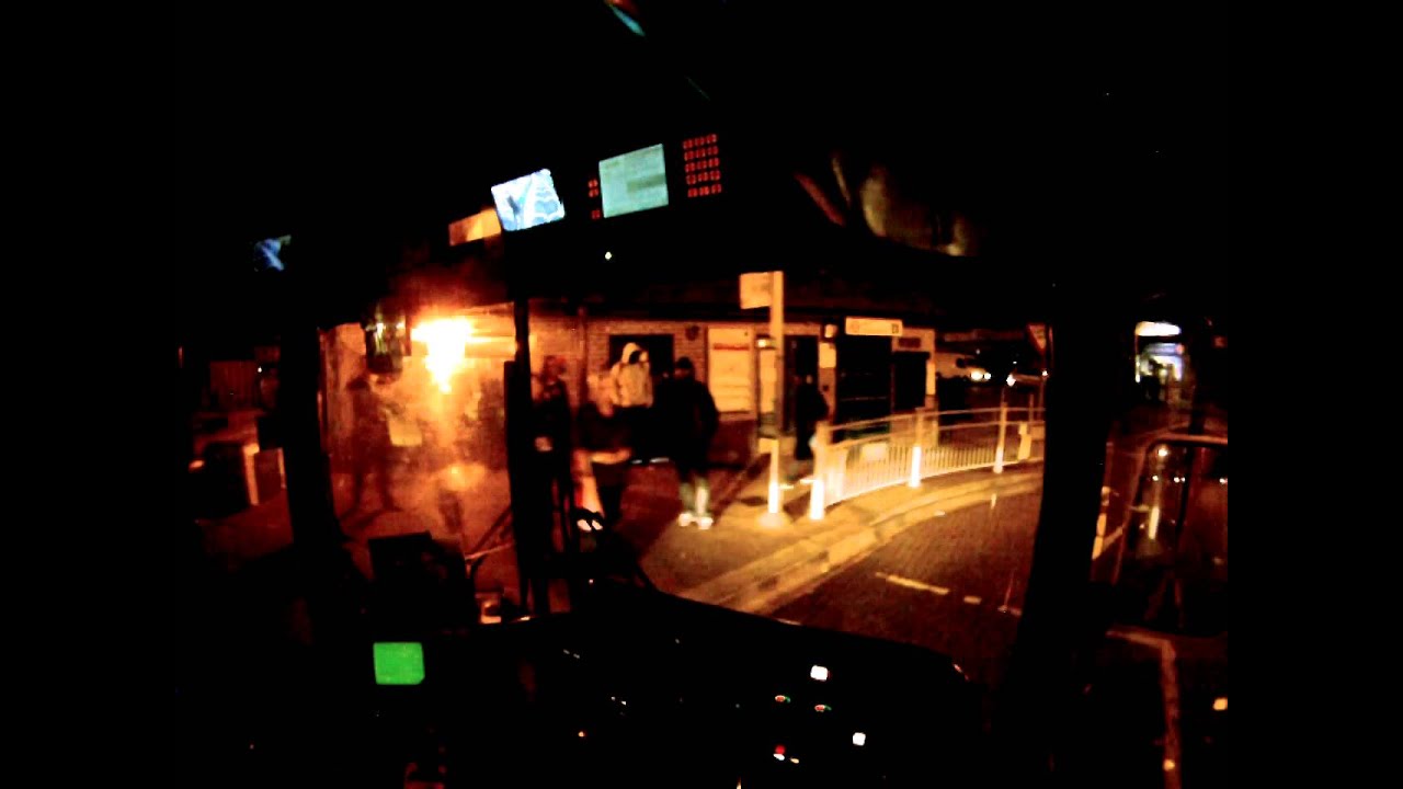 ✓ LONDON BUS DRIVER VIEW NIGHT TO DAY FROM GARAGE - PART 1