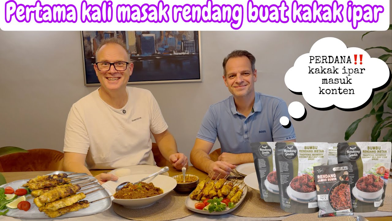 PERDANA‼️ KAKAK IPAR MASUK KONTEN 😂 || PERTAMA KALI MASAK RENDANG UNTUK KAKAK IPAR