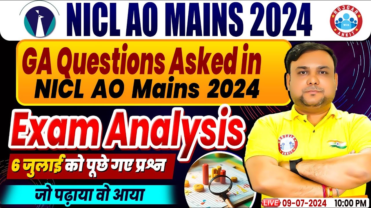 NICL AO Mains 2024 Exam Analysis | GA Questions Asked in NICL AO Mains 2024 | GA Solution Piyush Sir