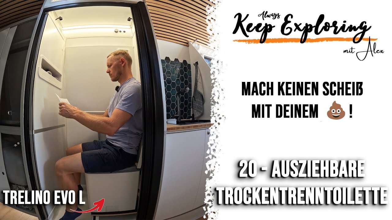 2.20 || Ausziehbare Trockentrenntoilette Trelino Evo L || Fiat Ducato L5H3