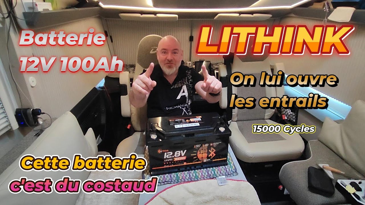 LITHINK 12V100Ah Batterie LFP c'est du costaud.#lithium #foryou