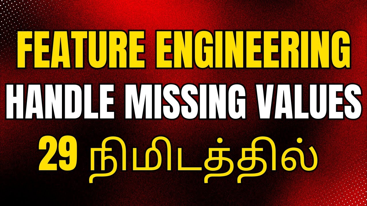 Data Cleaning in Data Science in Tamil | Machine Learning in Tamil #1