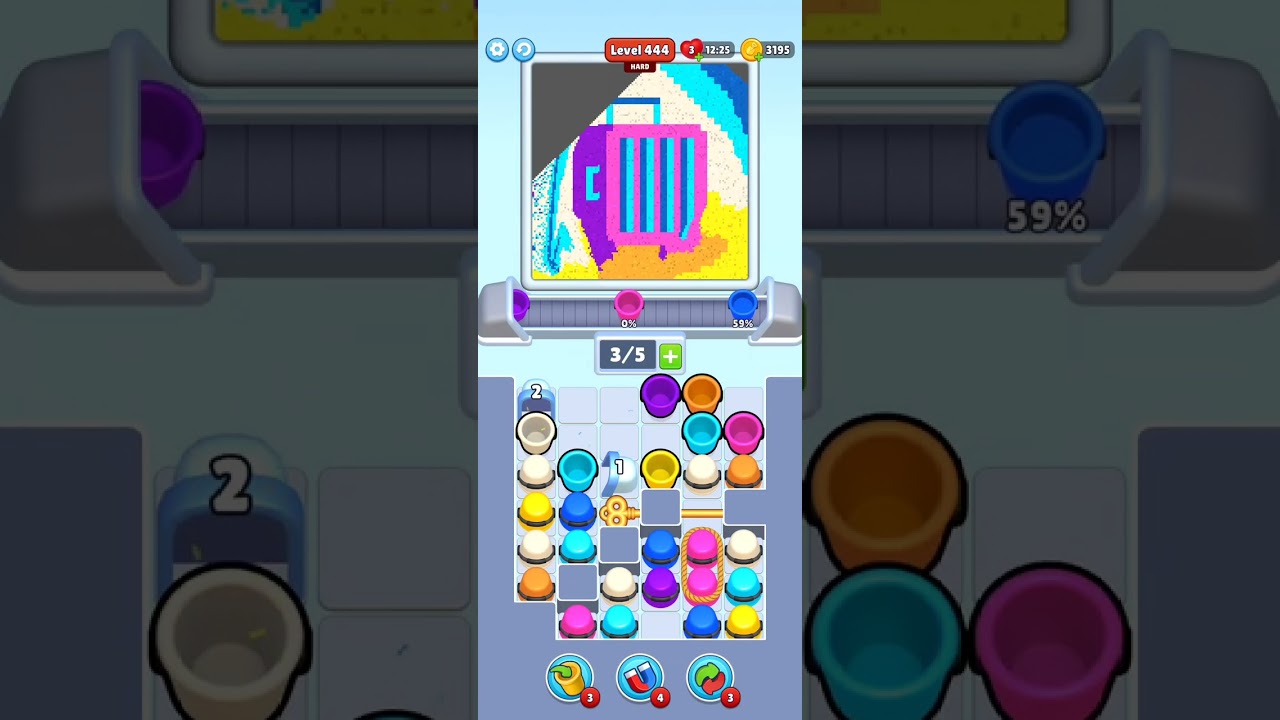 Sand Loop hard level 444 walkthrough Solution