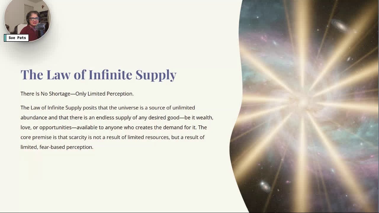 The law of infinite supply