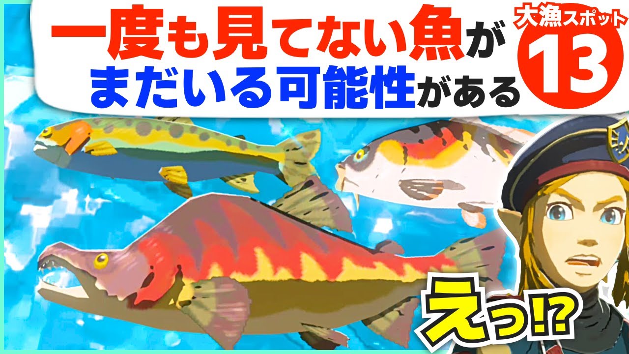[攻略] 光る魚から雨限定まで！魚の大量発生スポット全１３種類 [ゼルダの伝説 ブレスオブザワイルド]