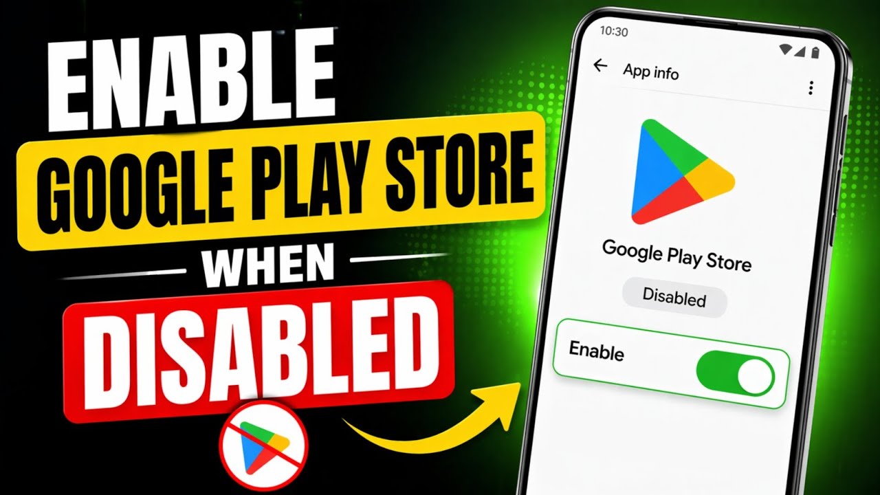 Как включить Google Play Store, если он отключен (2026)