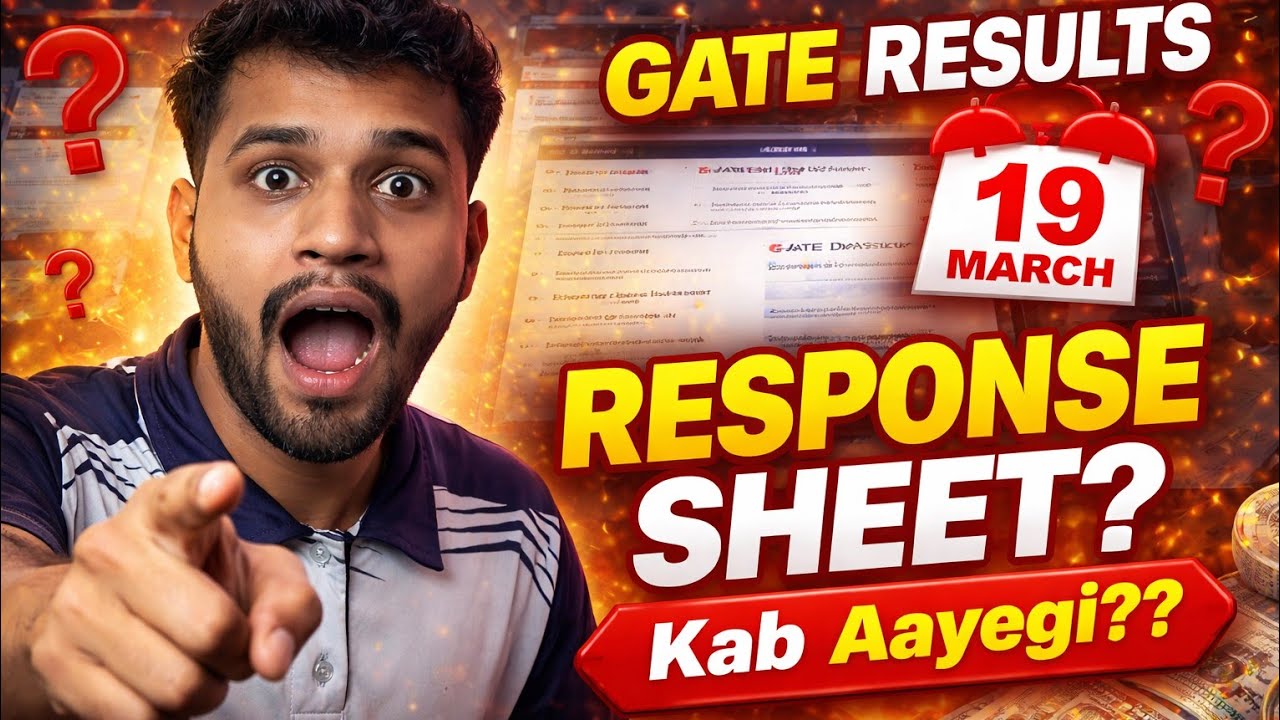 GATE 2026 Response Sheet Date ?? Result on 19 March | Latest Update #gate2026 #trending 