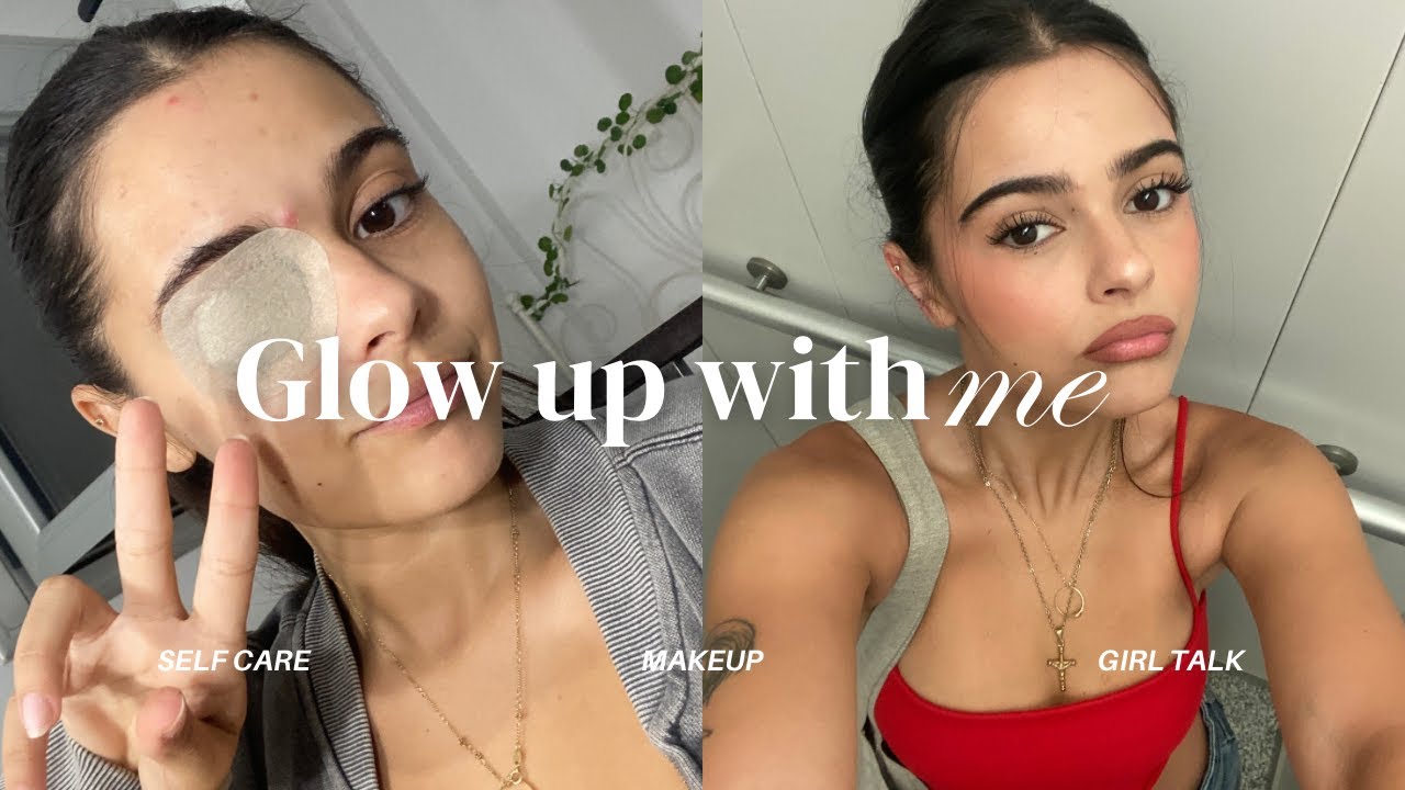 GLOW UP with me at HOME