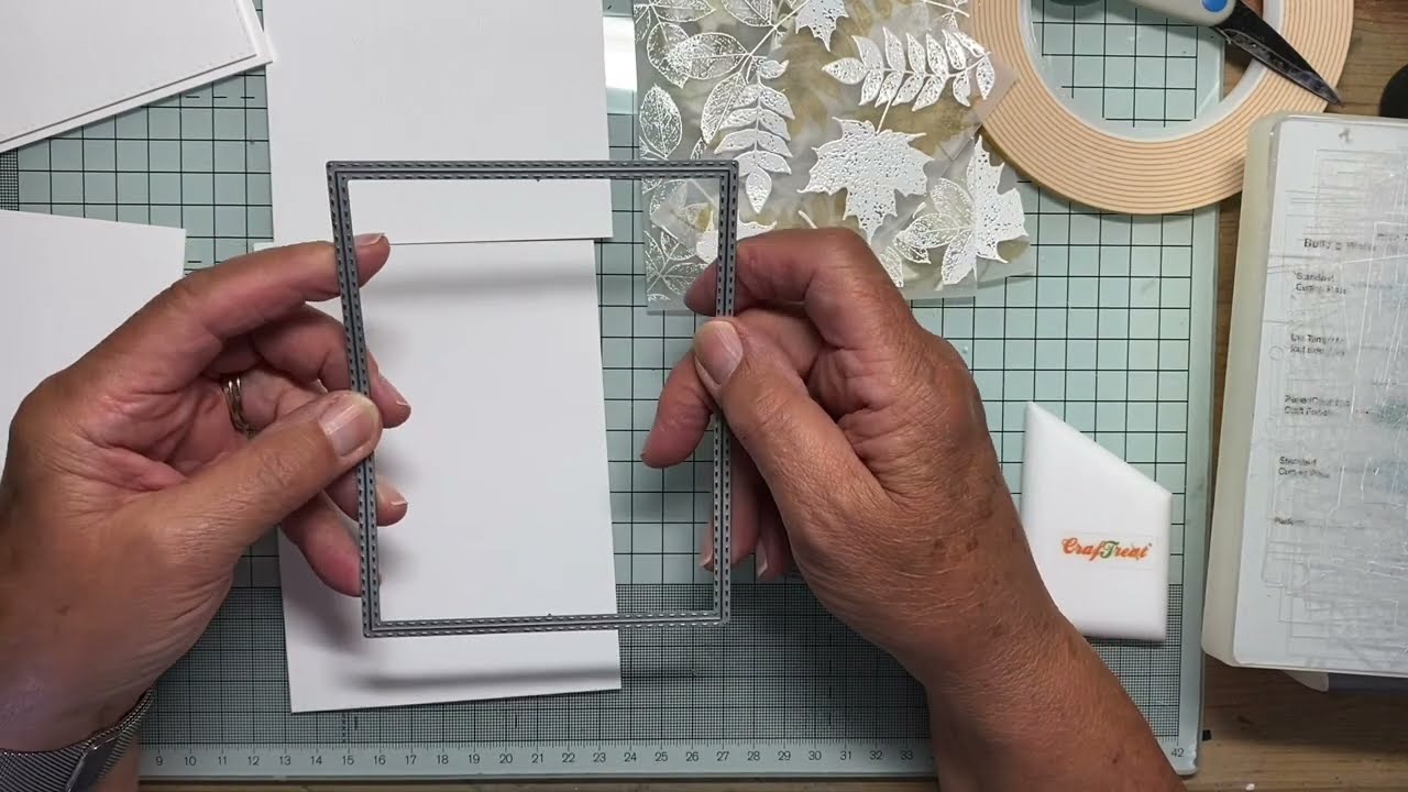 Assembling a CAS card incorporating a fab vellum background