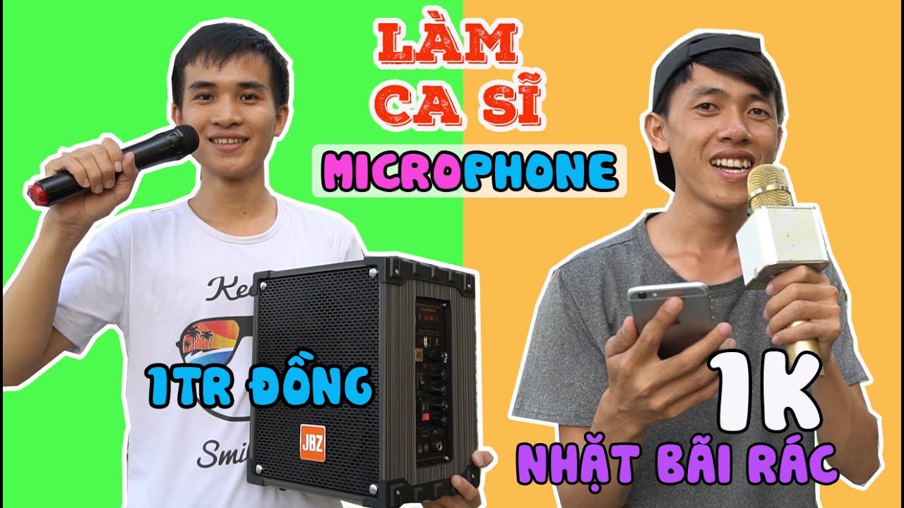 Micro Thùng Loa Karaoke 1.000.000đ Của Con Nhà Giàu & Micro Nhặt Bãi Rác Của Con Nhà Nghèo...