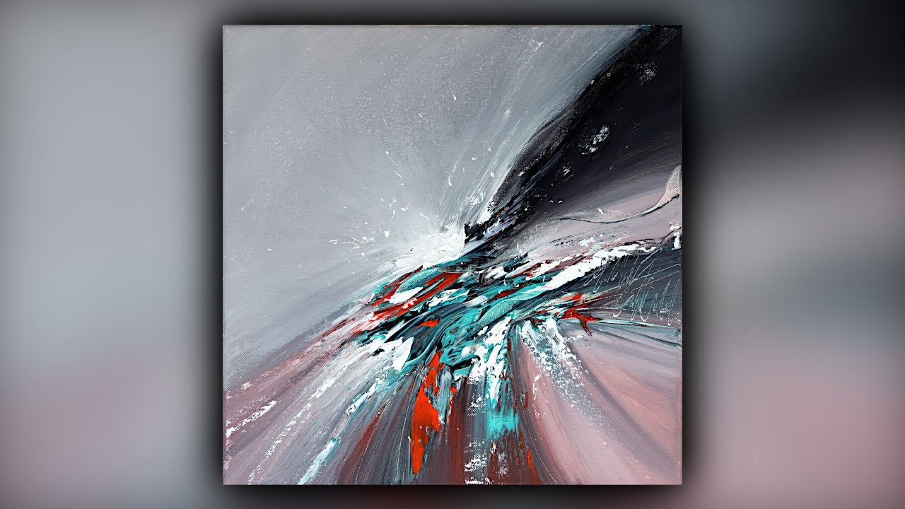 Abstract Painting / Palette Knife / Acrylics / Color Shaper / Demo #109