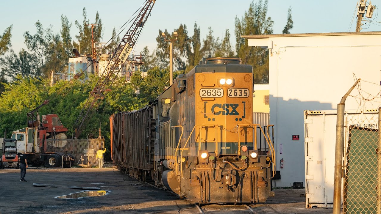 CSX Downtown Spur — поезд Y322 Works Miami Iron & Metal и многое другое!