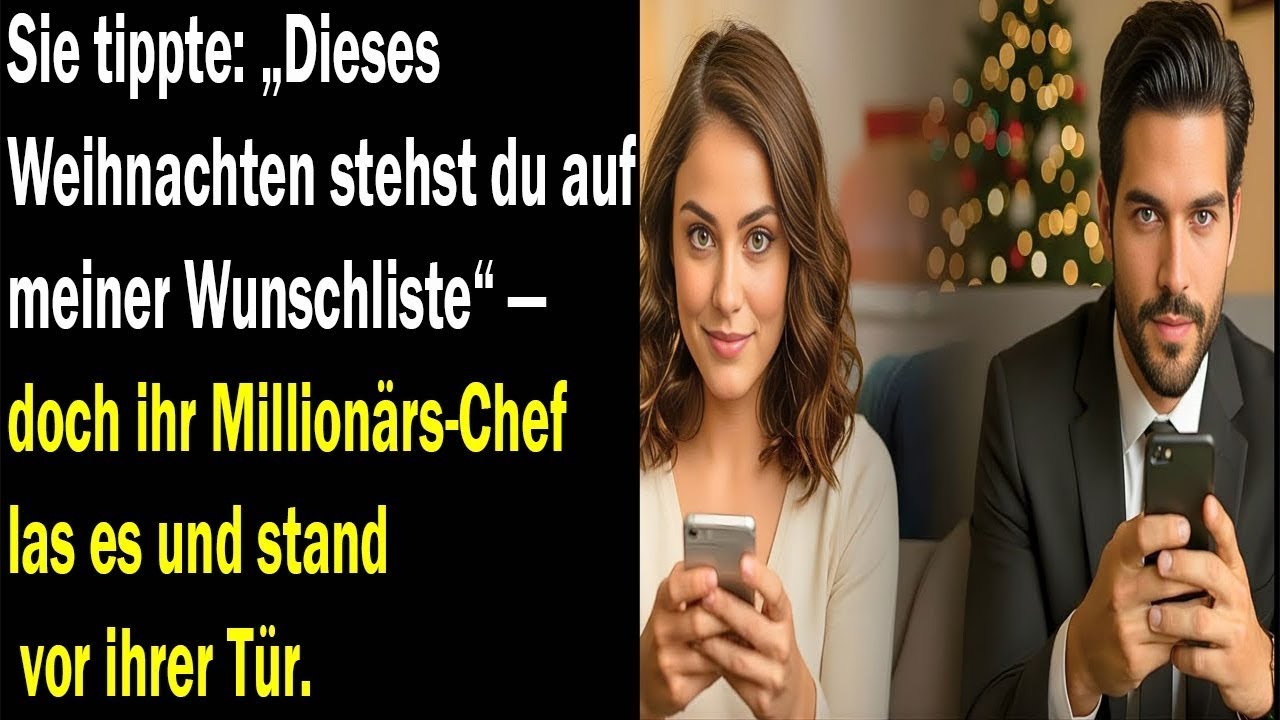 Sie schrieb: „Dieses Weihnachten will ich dich“ –ihr Chef las es … und stand plötzlich vor ihrer Tür