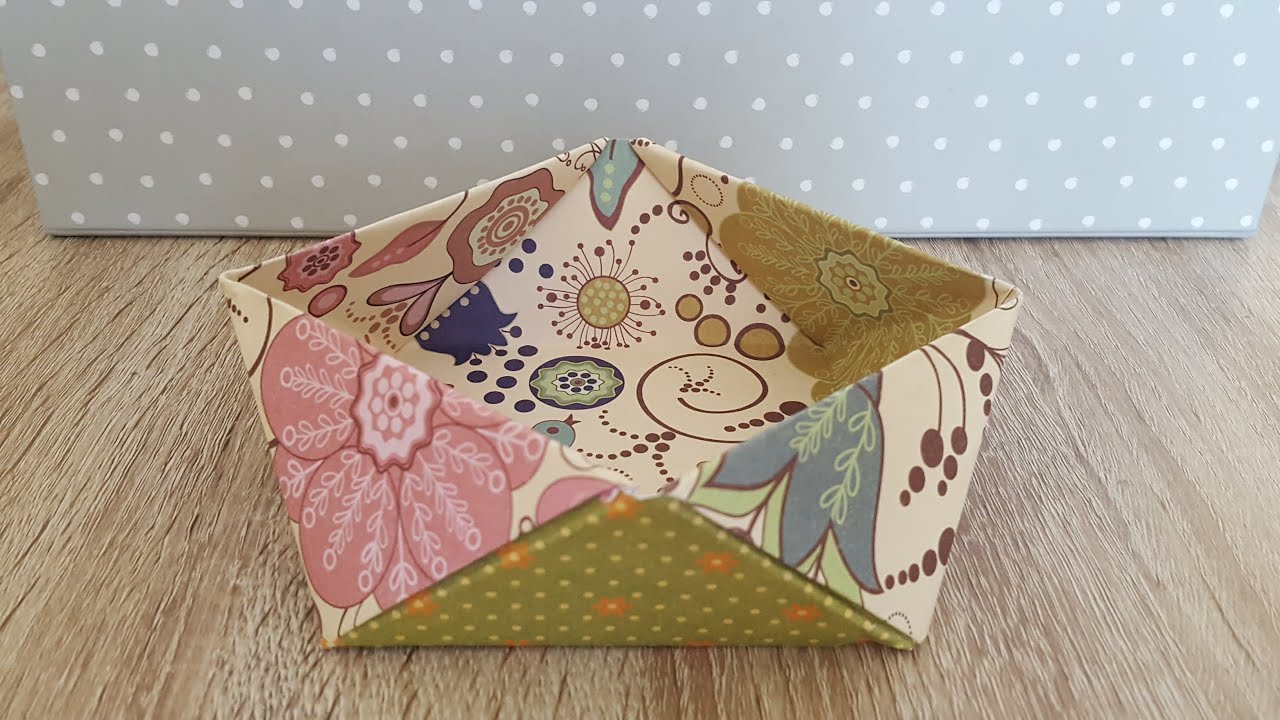 Praktische Aufbewahrungsbox/Origami Schale/Origami box