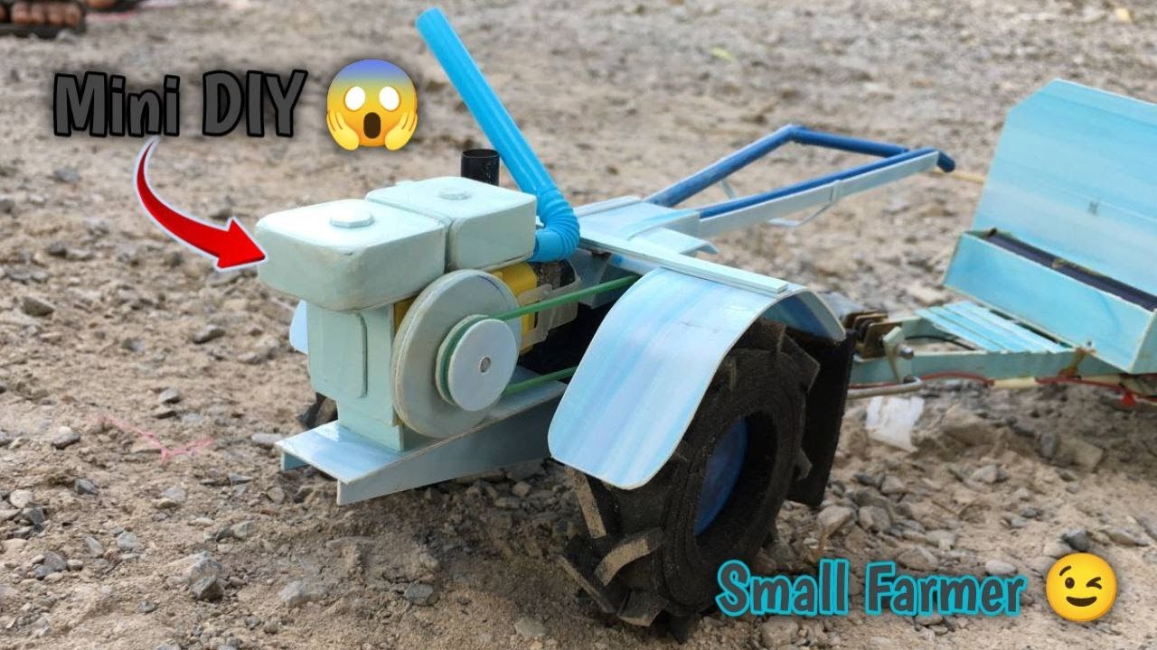 Building a Mini Tractor from Scratch/ Rc DIY