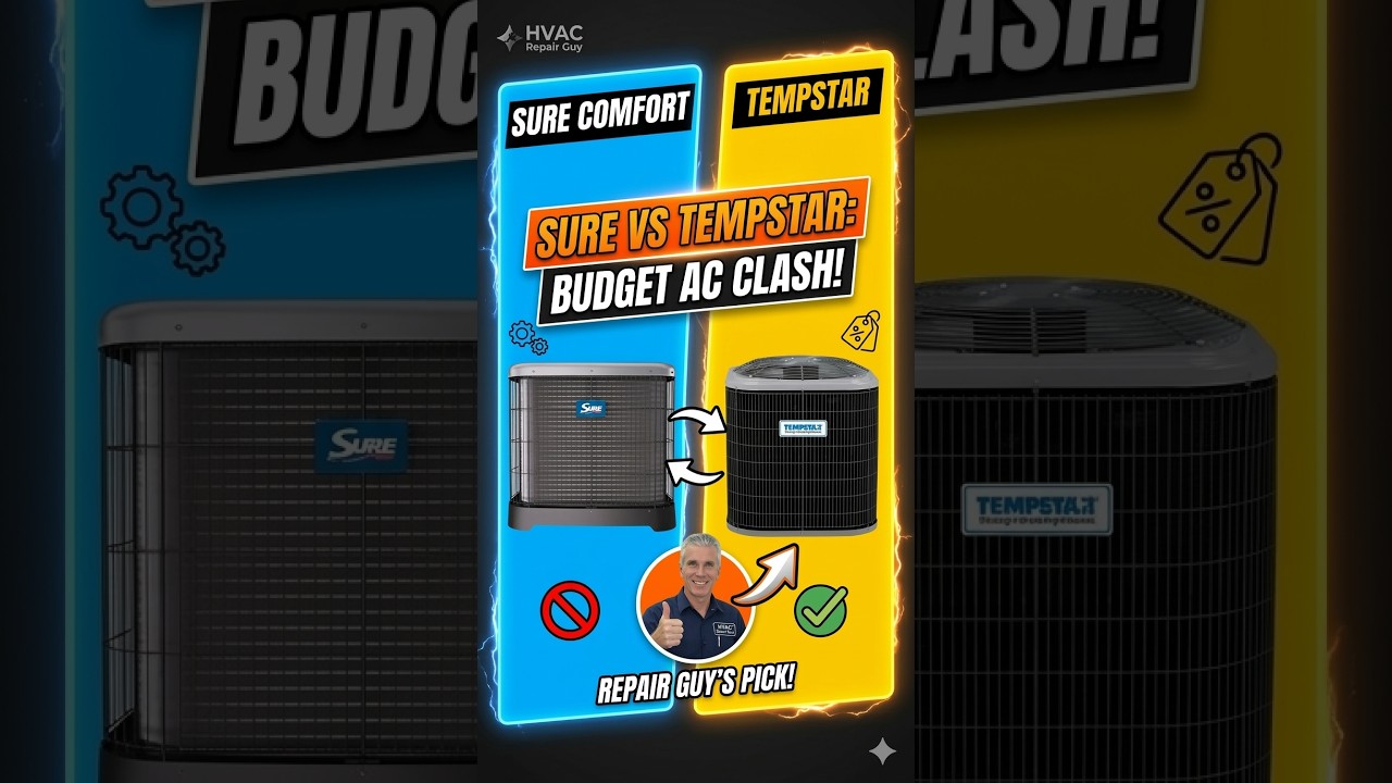 Сравнение кондиционеров Sure Comfort и Tempstar: SA14AY и N5A4S.