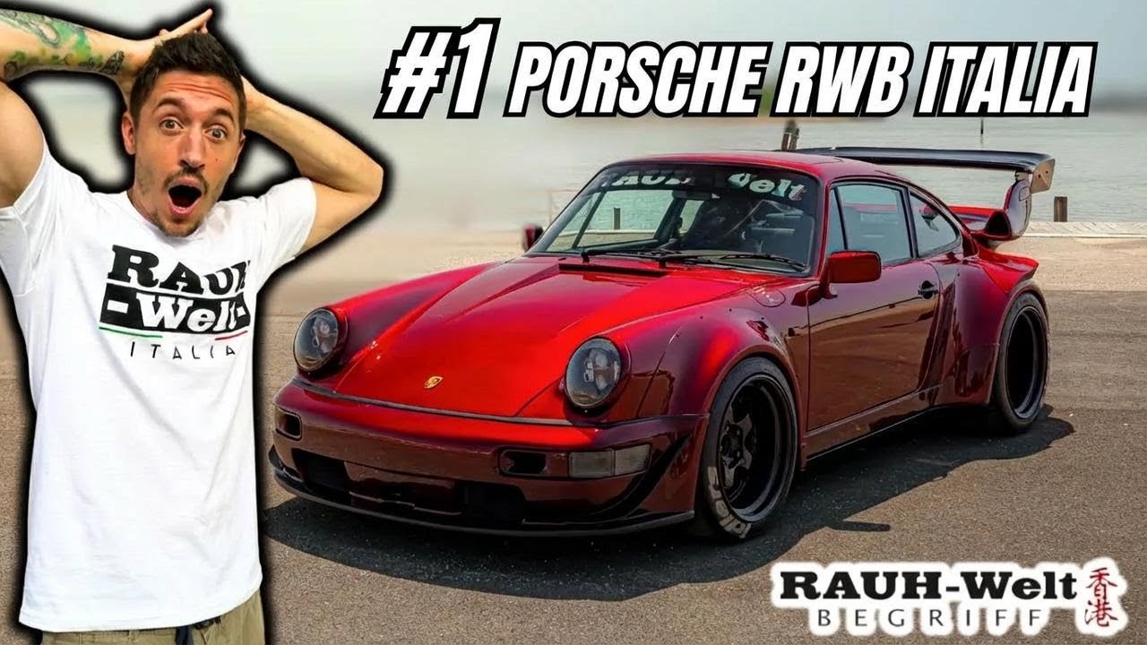 ¡La primera PORSCHE RWB creada en Italia! Akira Nakai en el casino de Venecia