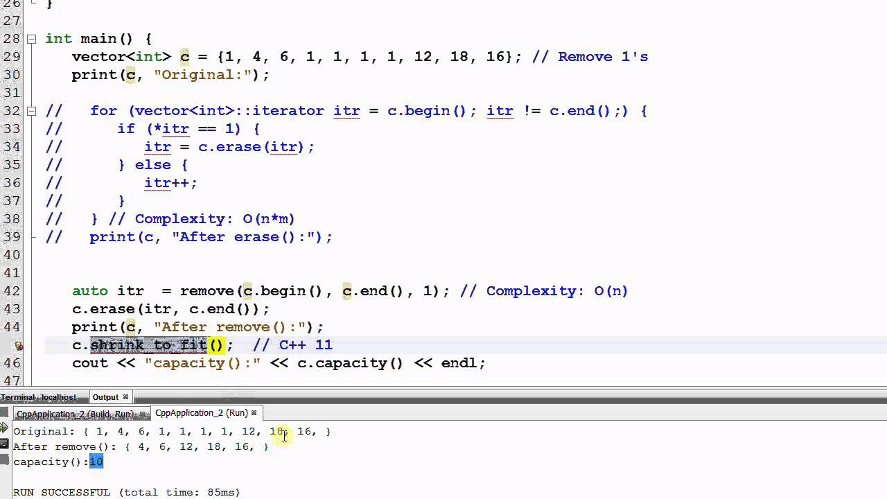 Learn STL: Removing Elements 1