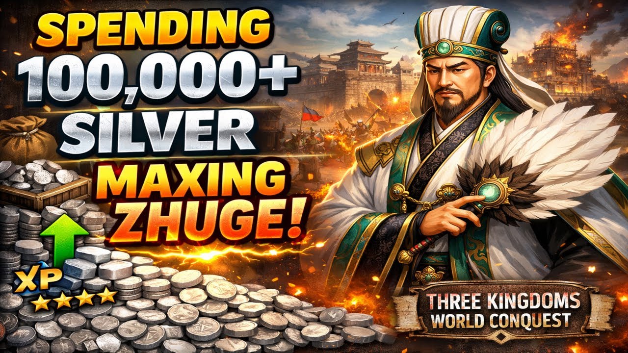 I maxed Zhuge to 6 stars  in Three kingdoms World Conquest | Raw footage