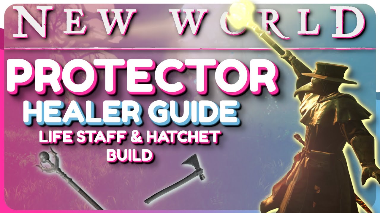 New World: OP HEALER Build Guide - Hatchet & Life Staff Build (PvE, Levelling)
