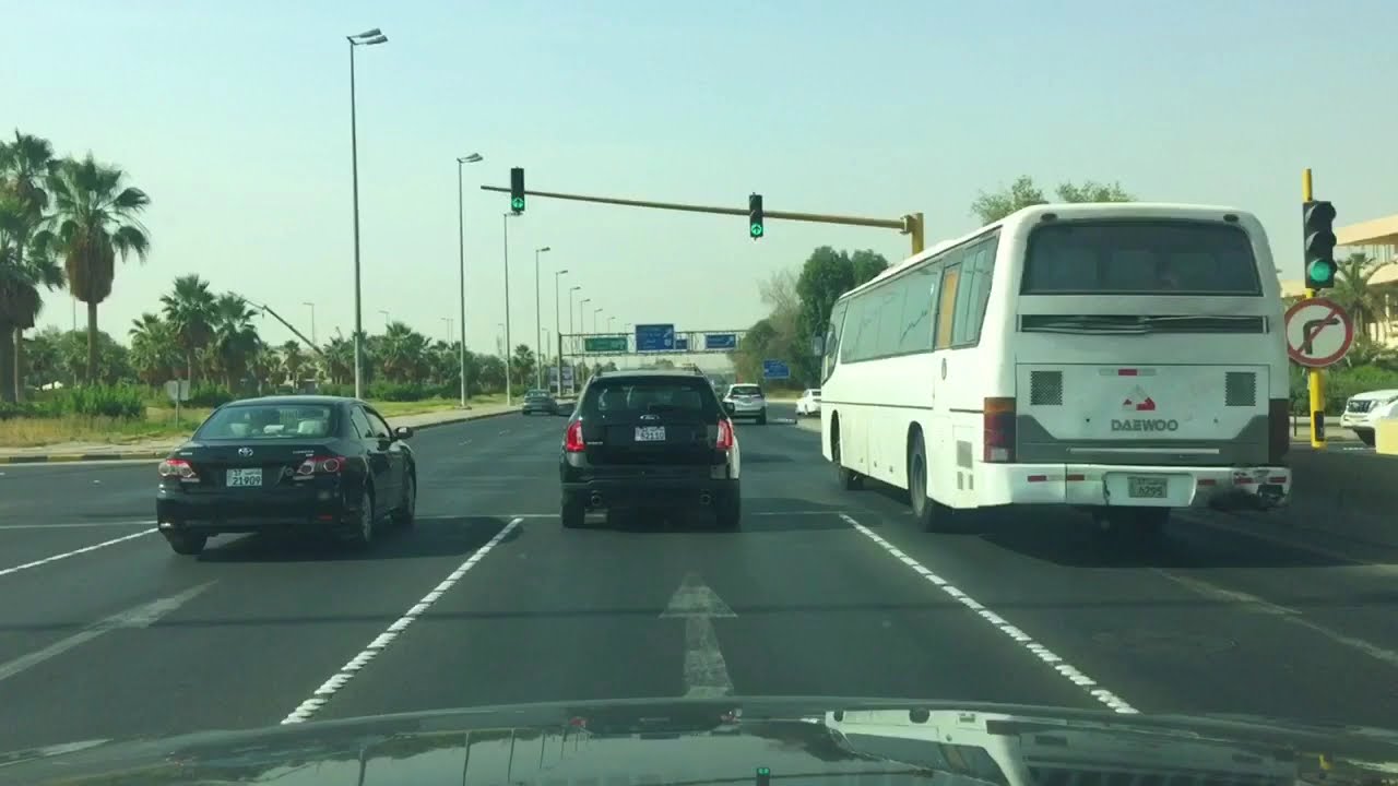 No traffic No rush | dashcam view | Kuwait | SlySide