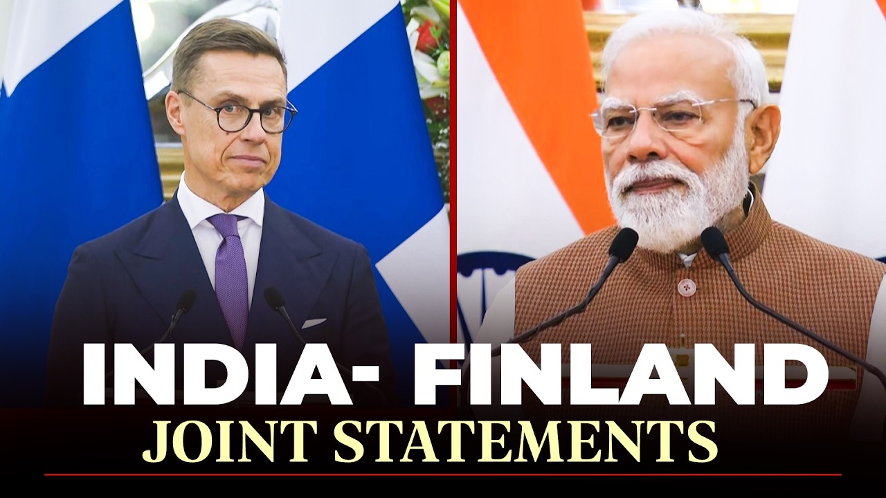 LIVE: PM Modi’s remarks during joint press meet with Finland President Stubb after Exchange of MoUs