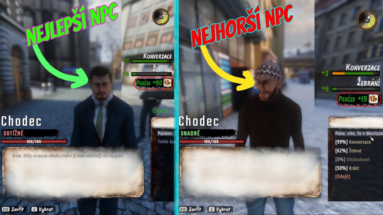 Nejlepší VS Nejhorší  NPC v Celé Hře  // Život Bezdomovce 17 Díl  /w @zaboslav1 a @RohlikGG_